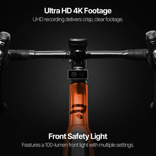 Introducing the tooo Cycling DVF100 Camera Front Light: The Ultimate Companion for Cyclists