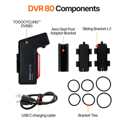 DVR80 Bundle Orange Case Set (DVR80+Silicone Case+32GB Micro SD Card)